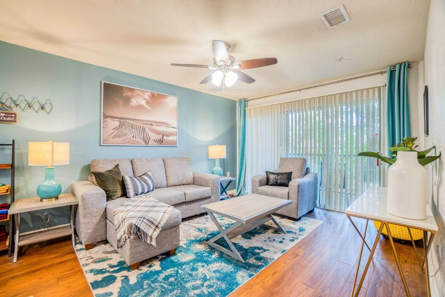 living room of an apartment at northgate lakes